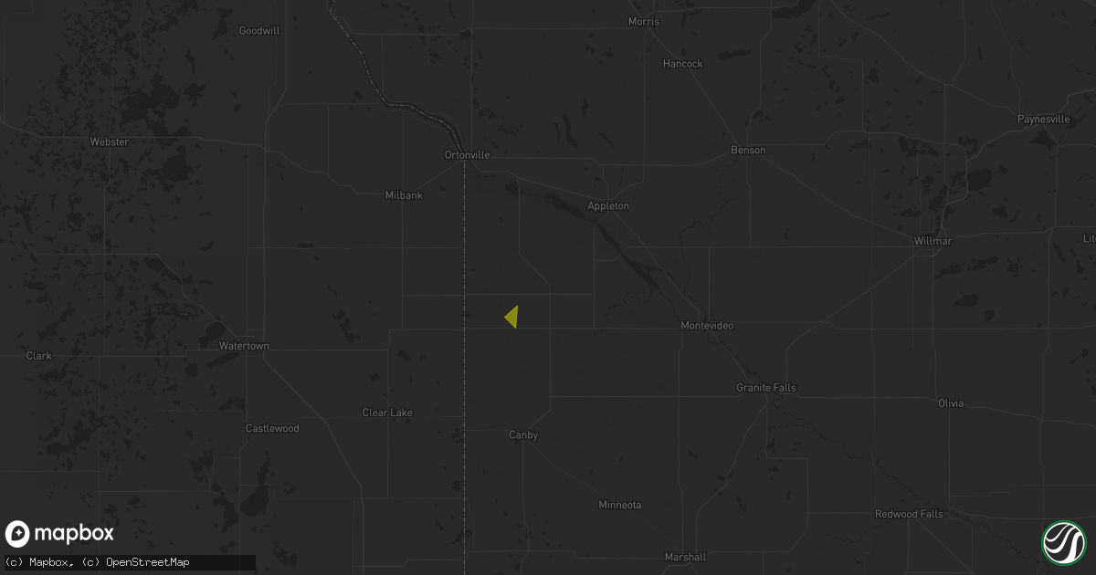 Hail map in Madison, MN on June 12, 2024