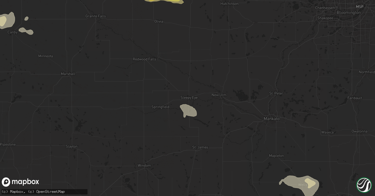 Hail map in Sleepy Eye, MN on June 12, 2024
