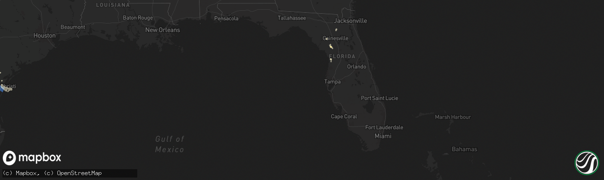 Hail map in Florida on June 12, 2025