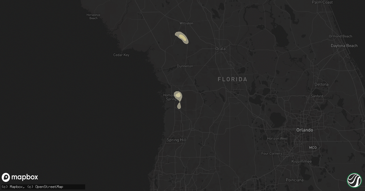 Hail map in Lecanto, FL on June 12, 2025
