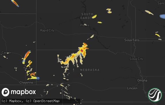 Hail map preview on 06-12-2025