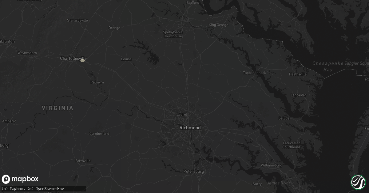 Hail map in Ashland, VA on June 12, 2026