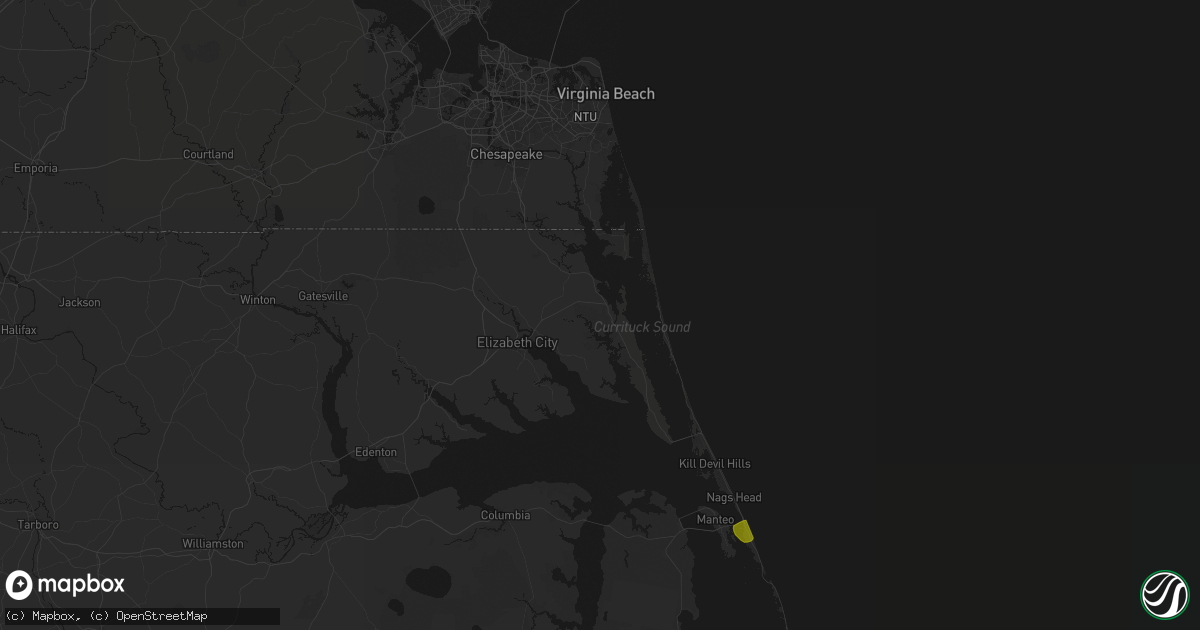 Hail map in Barco, NC on June 12, 2026