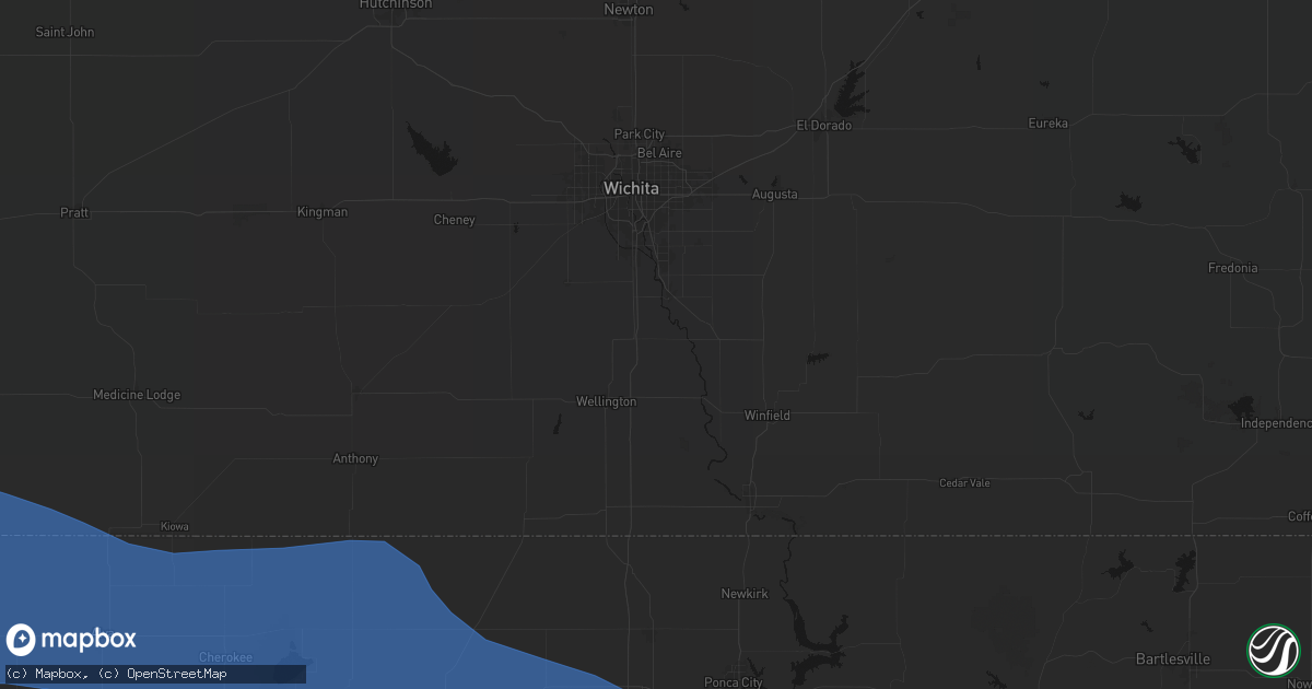 Hail map in Belle Plaine, KS on June 12, 2026