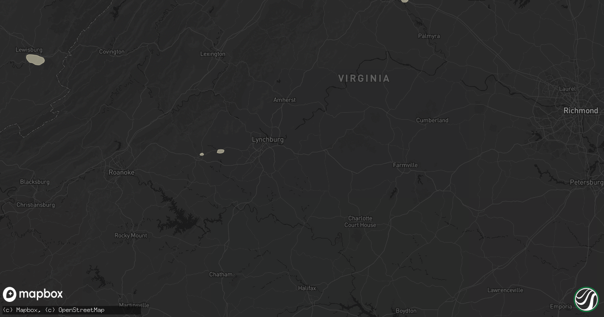 Hail map in Concord, VA on June 12, 2026