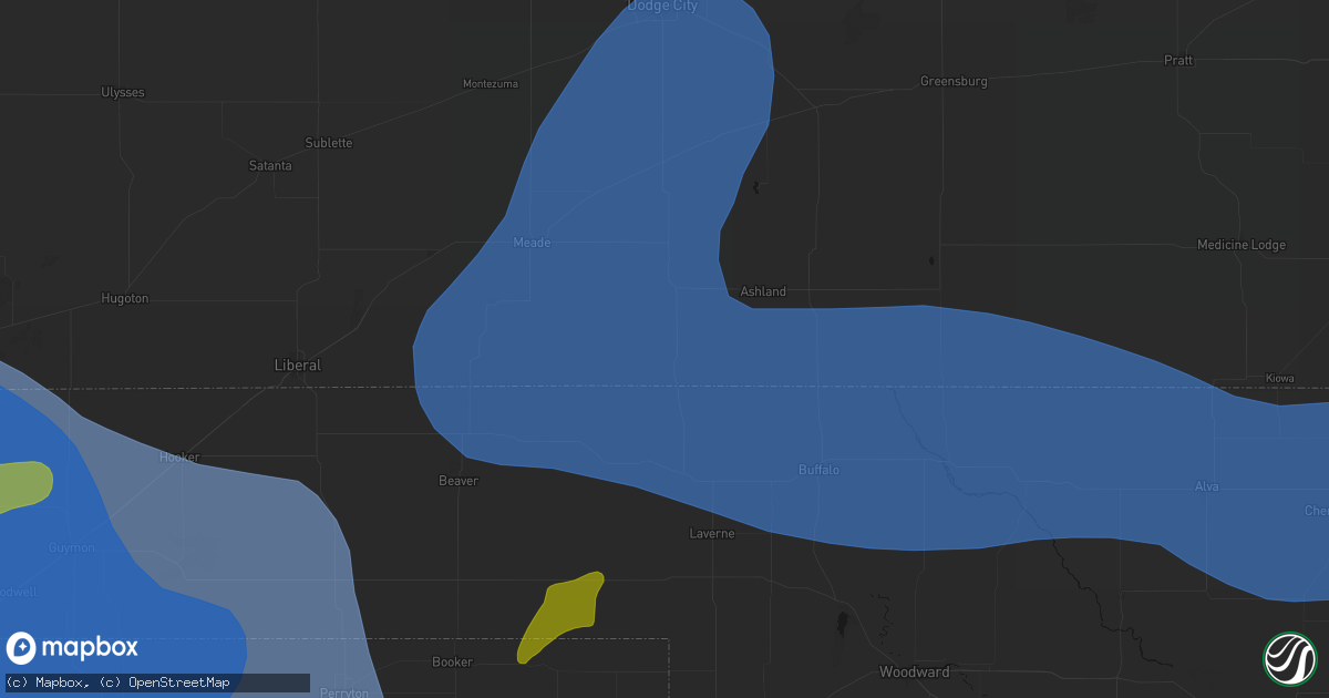 Hail map in Englewood, KS on June 12, 2026