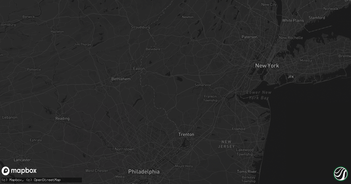 Hail map in Flemington, NJ on June 12, 2026