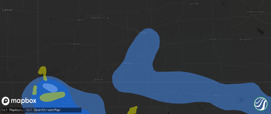 Hail map in Fowler, KS on June 12, 2026