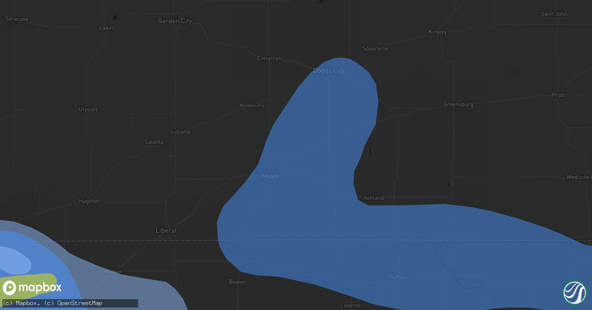 Hail map in Fowler, KS on June 12, 2026