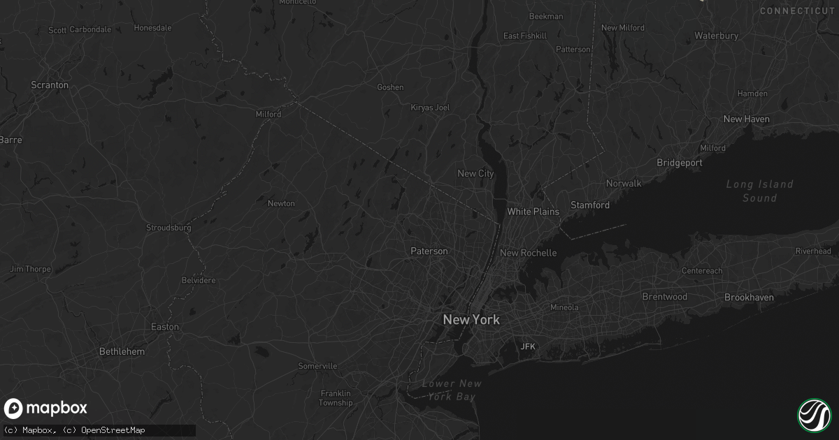 Hail map in Franklin Lakes, NJ on June 12, 2026