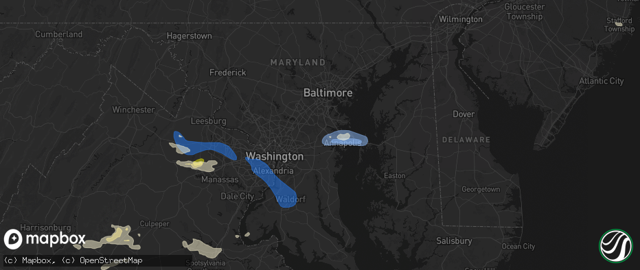 Hail map in Gambrills, MD on June 12, 2026