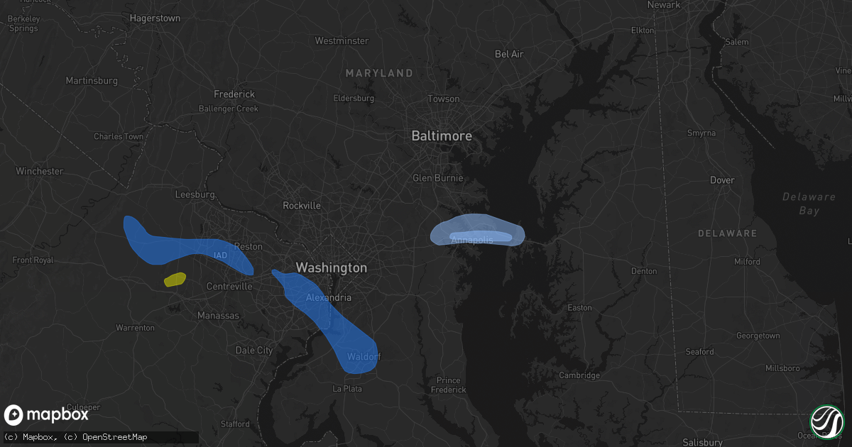 Hail map in Gambrills, MD on June 12, 2026