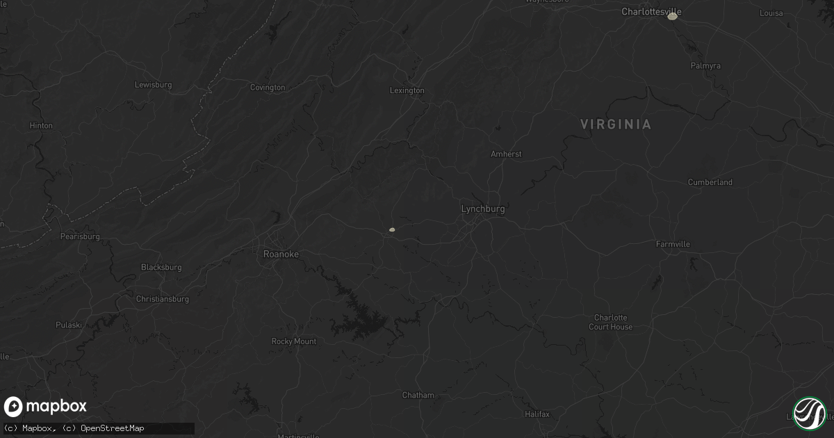 Hail map in Goode, VA on June 12, 2026