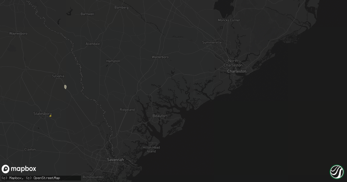 Hail map in Green Pond, SC on June 12, 2026