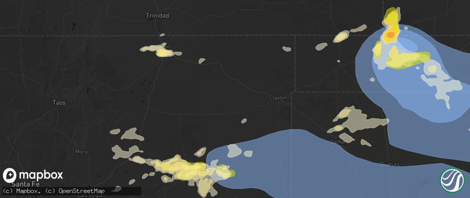 Hail map in Grenville, NM on June 12, 2026