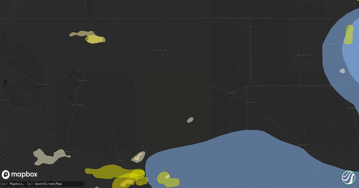 Hail map in Grenville, NM on June 12, 2026