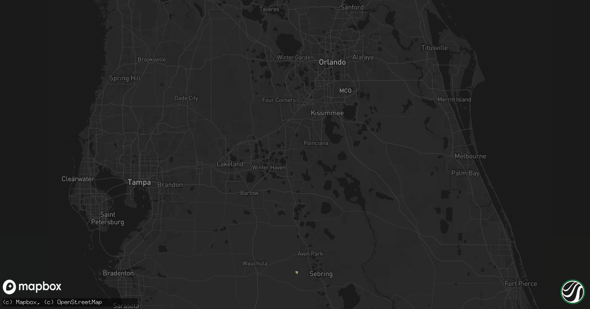 Hail map in Haines City, FL on June 12, 2026