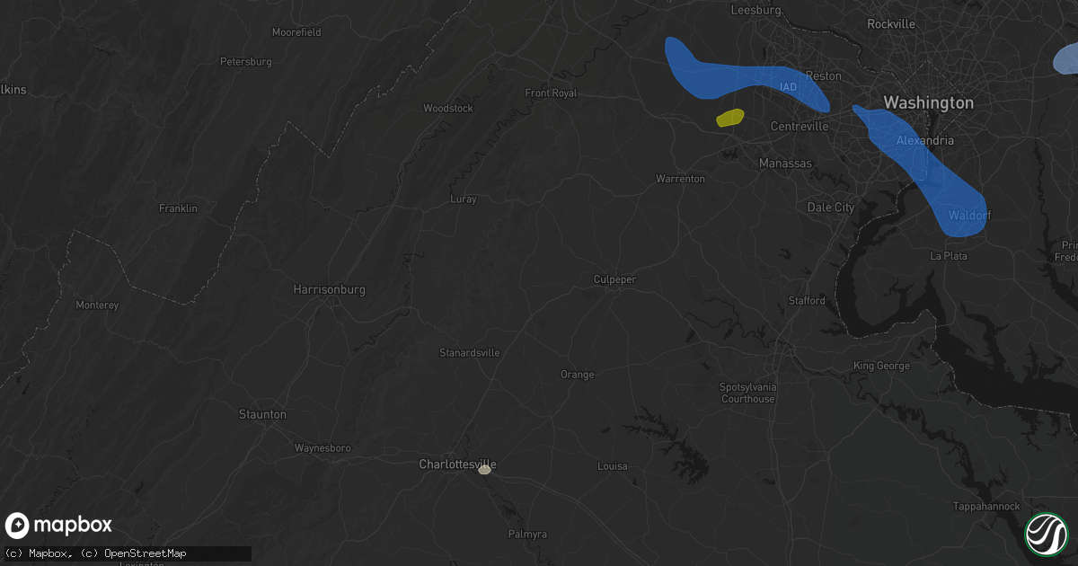 Hail map in Haywood, VA on June 12, 2026