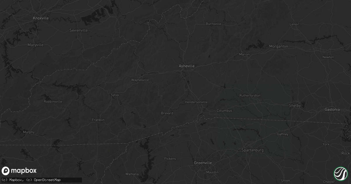 Hail map in Horse Shoe, NC on June 12, 2026