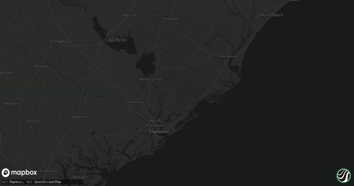 Hail map in Huger, SC on June 12, 2026