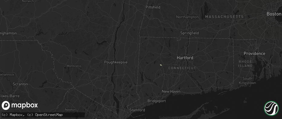 Hail map in Kent, CT on June 12, 2026