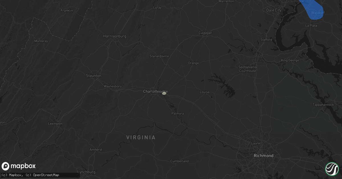 Hail map in Keswick, VA on June 12, 2026