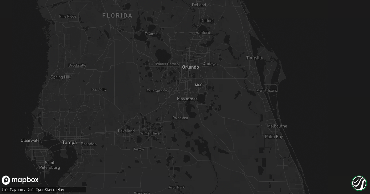 Hail map in Kissimmee, FL on June 12, 2026