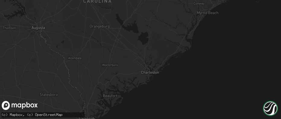 Hail map in Ladson, SC on June 12, 2026