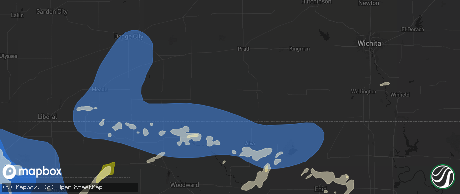 Hail map in Lake City, KS on June 12, 2026