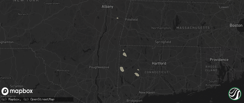 Hail map in Lakeville, CT on June 12, 2026