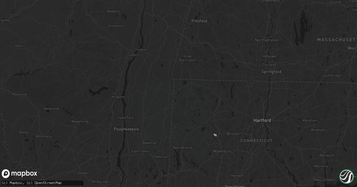 Hail map in Lakeville, CT on June 12, 2026