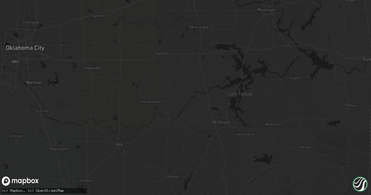 Hail map in Lamar, OK on June 12, 2026