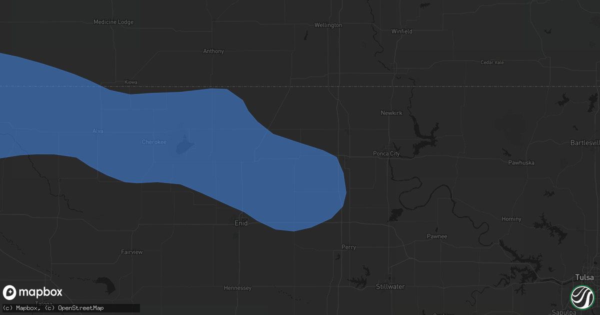 Hail map in Lamont, OK on June 12, 2026