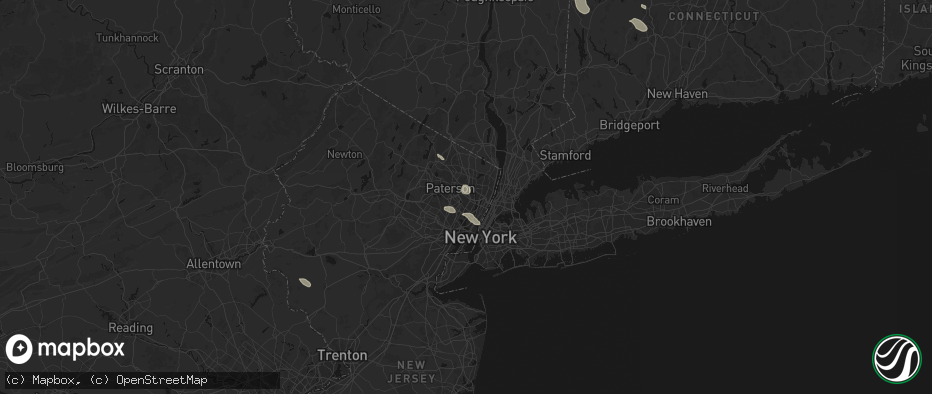 Hail map in Lodi, NJ on June 12, 2026