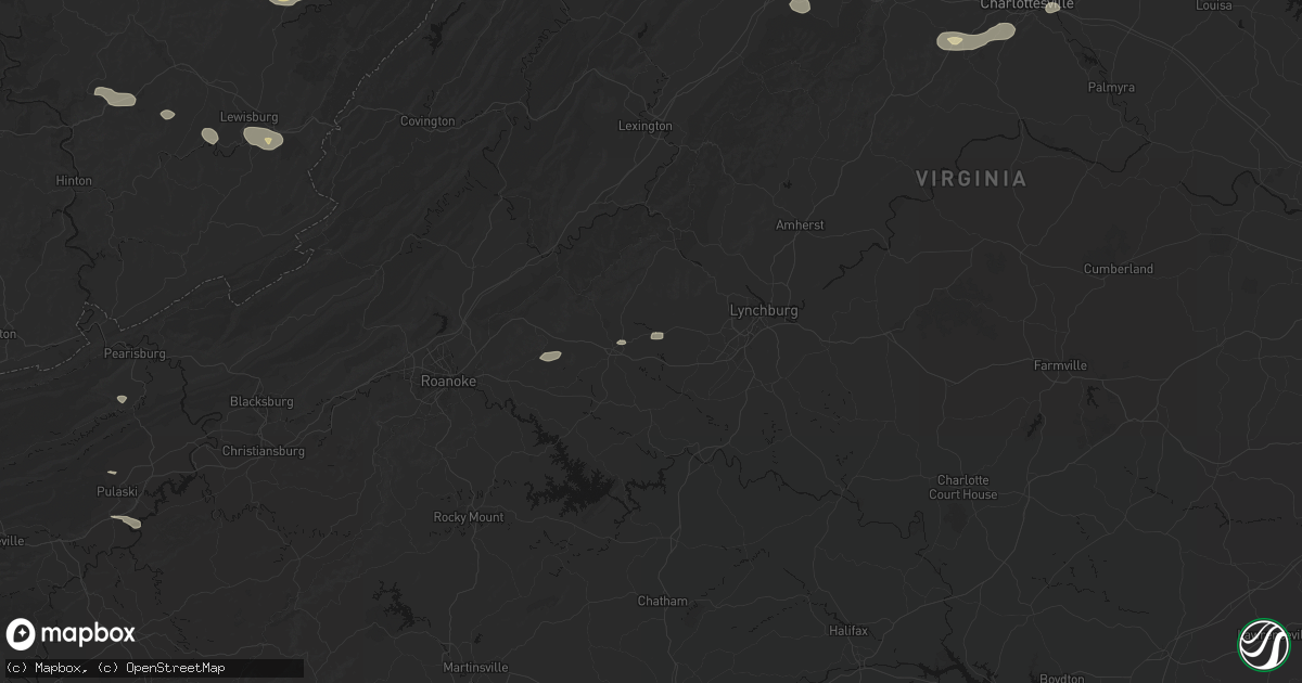Hail map in Lowry, VA on June 12, 2026