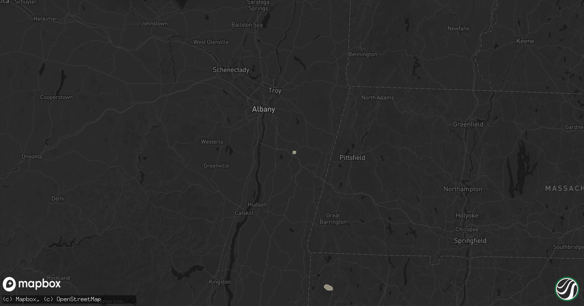 Hail map in Malden Bridge, NY on June 12, 2026