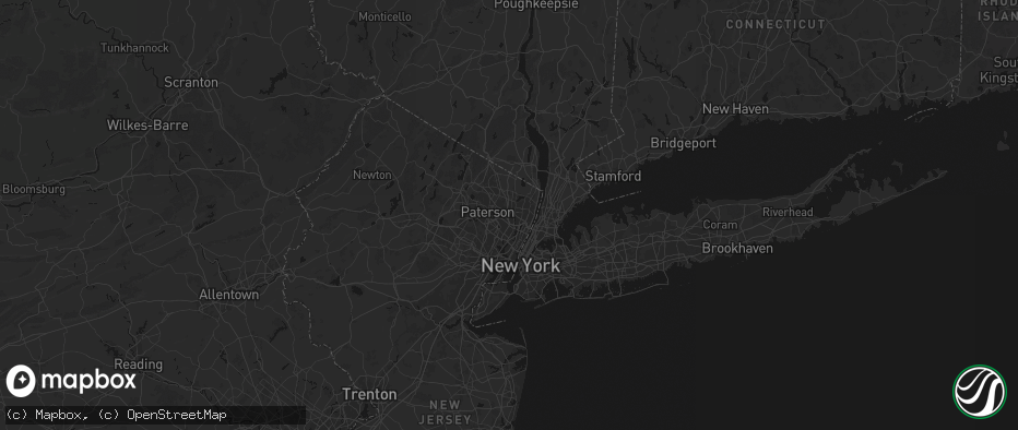 Hail map in Maywood, NJ on June 12, 2026