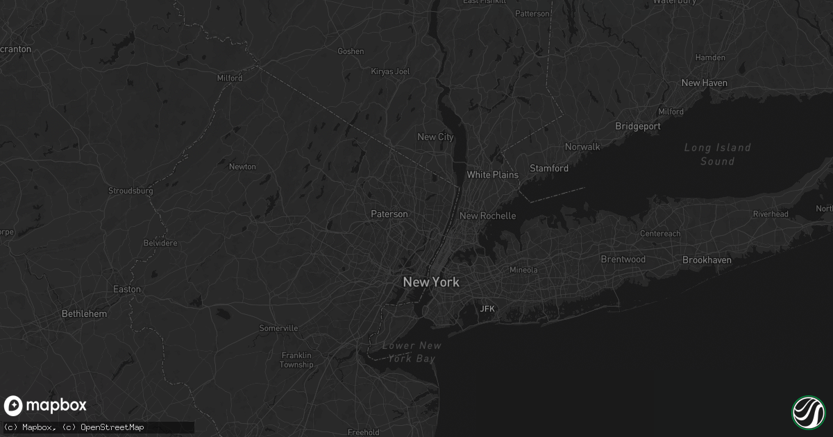 Hail map in Maywood, NJ on June 12, 2026