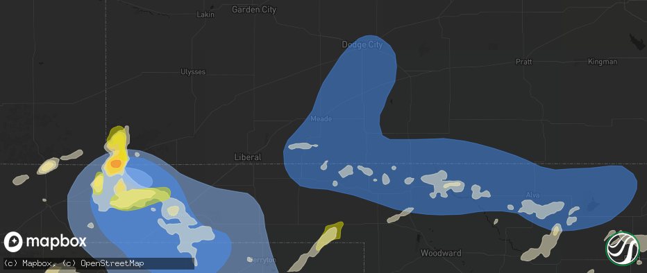 Hail map in Meade, KS on June 12, 2026