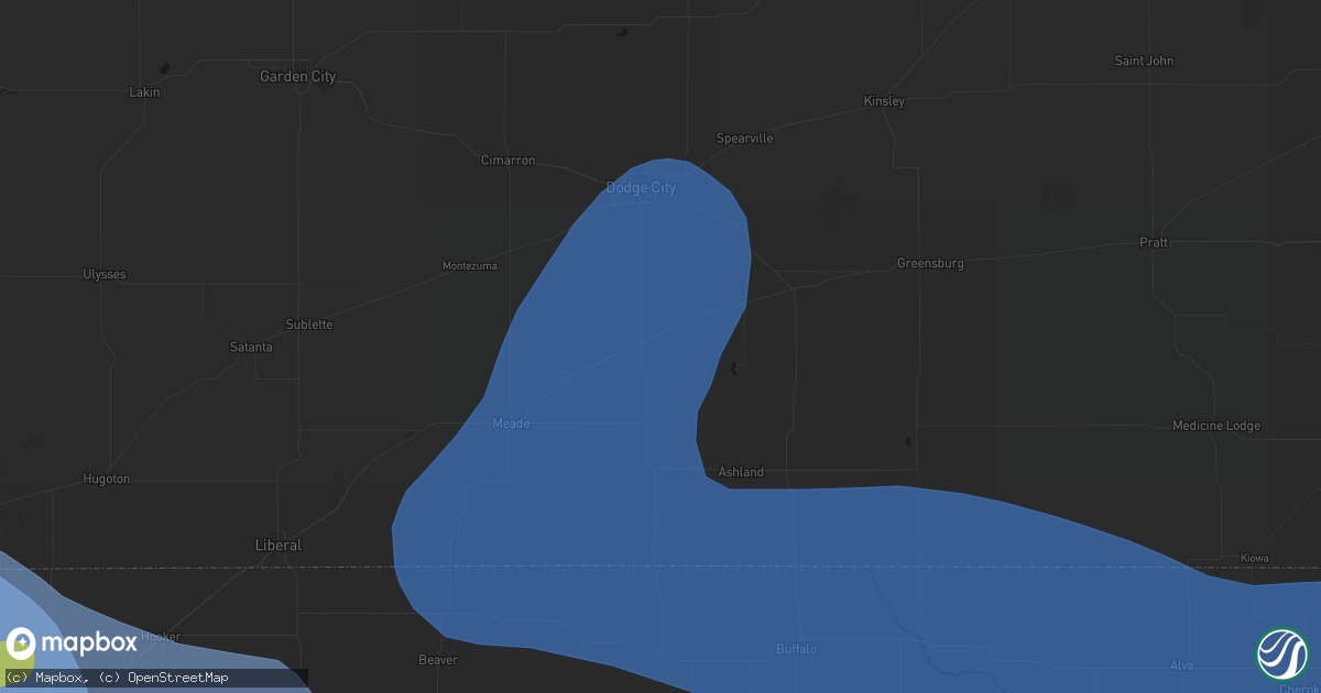 Hail map in Minneola, KS on June 12, 2026
