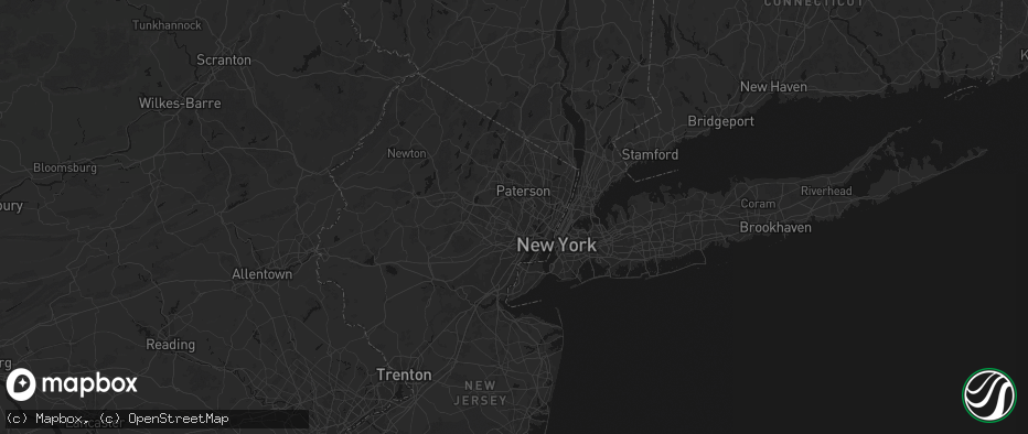 Hail map in Montclair, NJ on June 12, 2026