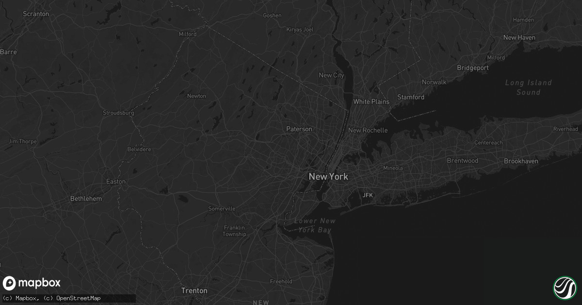 Hail map in Montclair, NJ on June 12, 2026