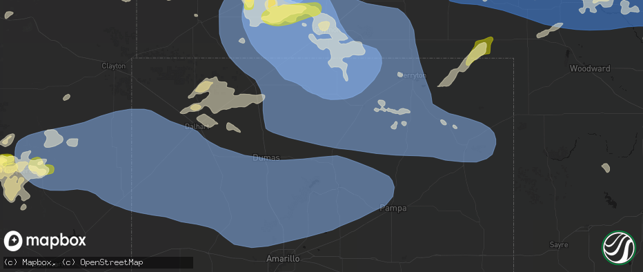 Hail map in Morse, TX on June 12, 2026