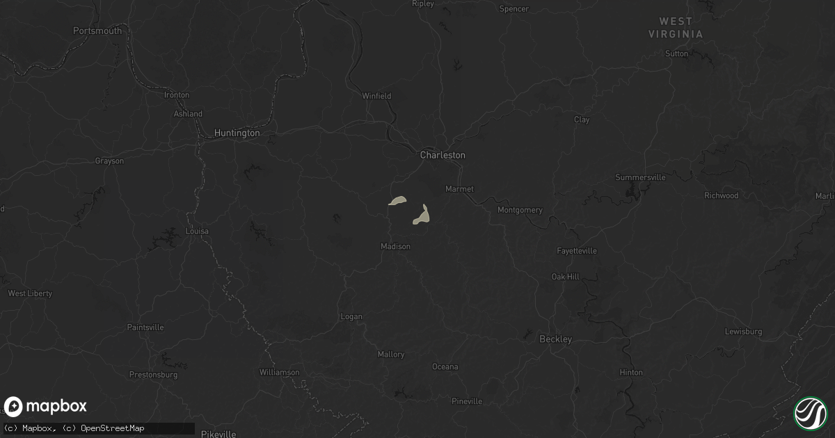 Hail map in Nellis, WV on June 12, 2026