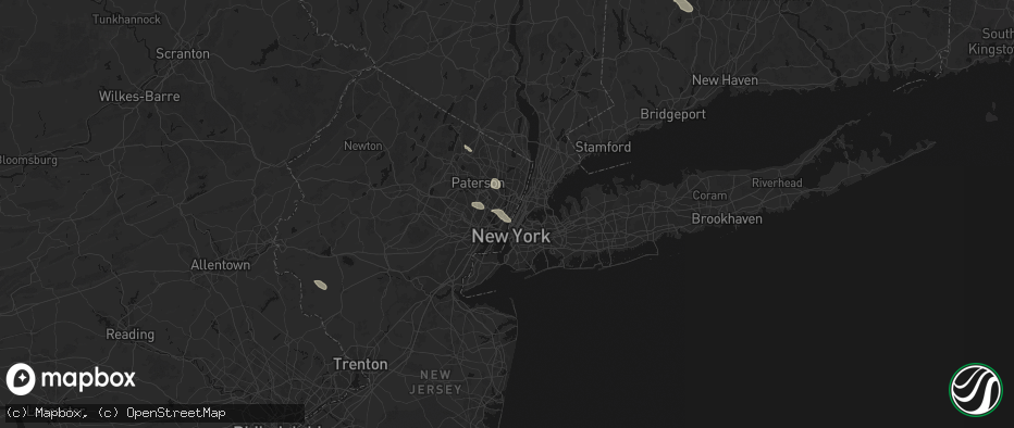 Hail map in North Bergen, NJ on June 12, 2026