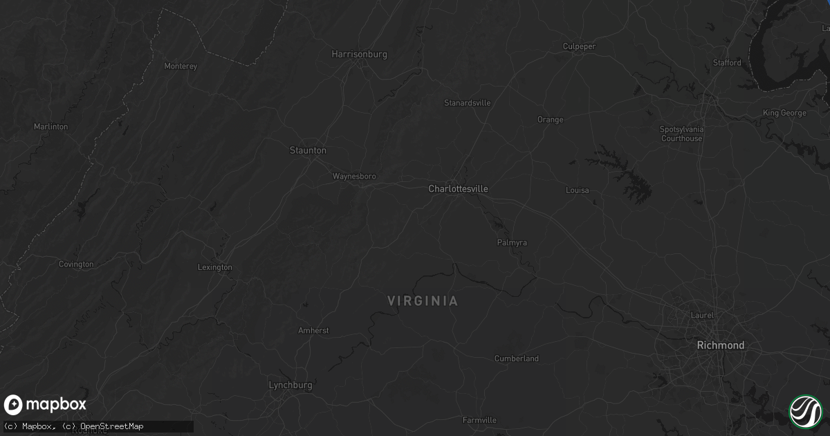 Hail map in North Garden, VA on June 12, 2026