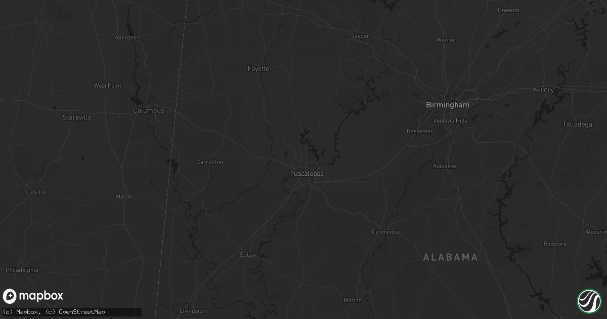 Hail map in Northport, AL on June 12, 2026