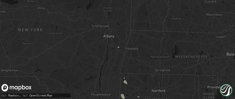 Hail map in Old Chatham, NY on June 12, 2026