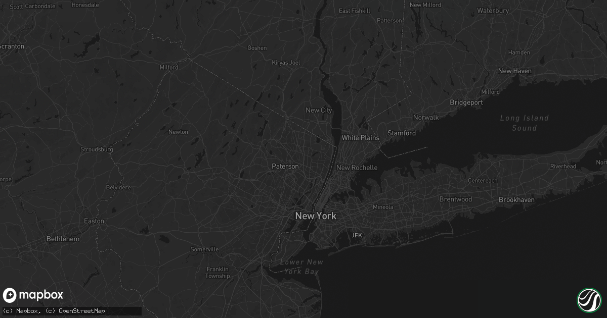 Hail map in Paramus, NJ on June 12, 2026