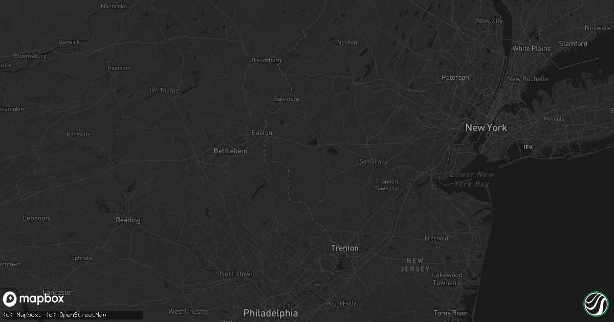Hail map in Pittstown, NJ on June 12, 2026